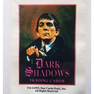 Dark Shadows Trading Cards Plastic Bag 1993 Barnabas Collins Dracula Vampire